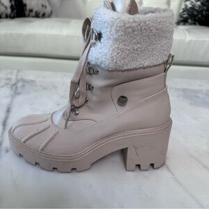 Steve Madden snow winter platform bootie with faux shearling